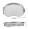 KOMBIUDA Stainless Steel Tray Emesis Basin Reusable Leakproof Metal Utility