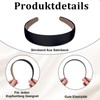6 Pcs Haarreifen Damen Haarreif Schwarz Stoff Schwarz Damen Haarschmuck