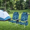 CHEFJOY Backpack Beach Chair, 5 Position Adjustable Camping Chairs with