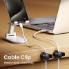 LOTUNY Cable Clips, 8 Pack Cord Organizer [Cable Smooth Adjustable