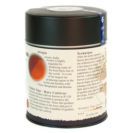 The Tao of Tea, Golden Tips Assam Black Tea, Loose Leaf, 3.5 Ounce Tin