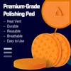 3Pcs Polishing Pads, Orange Heacy Cut Buffing Pads, 5.5 Inch