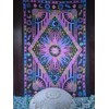 ICC Purple Burning Sun Tie Dye Tapestry Celestial Sun Moon