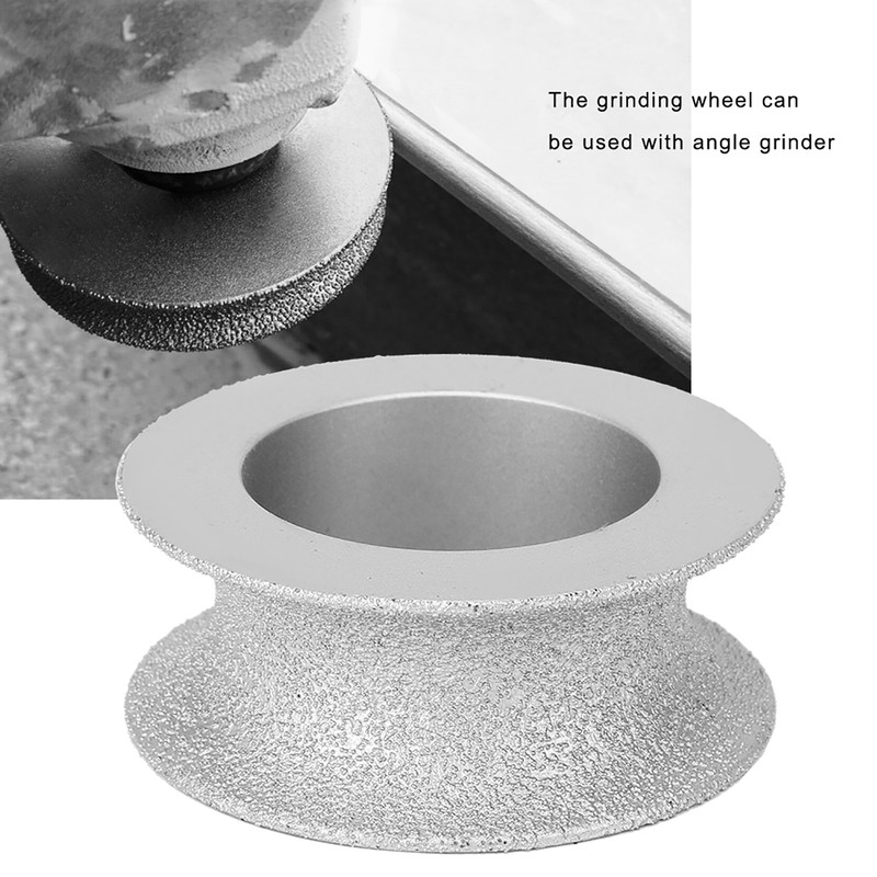 7.3cm Brazed Diamond Grinding Wheel Concave Abrasive Wheel for Stone