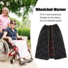 Wheelchair Blanket Warmer Polyester Fiber Soft Warm Reusable Windproof Wheelchair