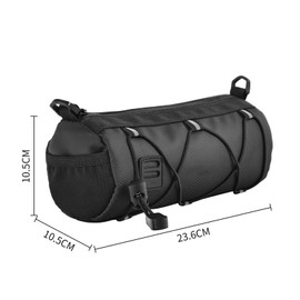 NCONCO Bicycle Handlebar Bag, Multifunctional Bicycle Handlebar Bag, 2.5L Bicycle Front Bag, Frame Storage Bag with Shoulder Strap, Handlebar Bag for Road Bike, Mountain Bike, Bicycle Accessories
