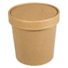 Rayher Organic Cardboard Cups with Lid, 300 ml, 7.5 x