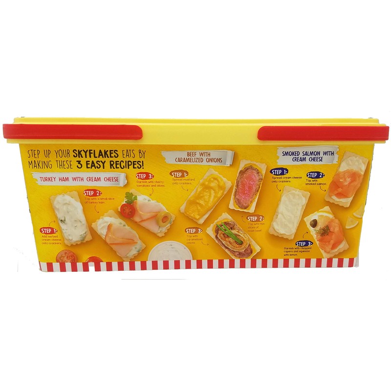 M.Y. San SkyFlakes Crackers Individually Wrapped Garlic Flavor 800g