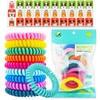18 Pack Mosquito Repellent Bracelets with 60 Pack Mosquito Patches,