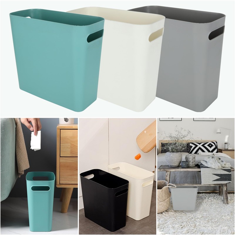 ZOFORTY 2.3 Gallon Small Trash Can 6 Pack Slim Waste