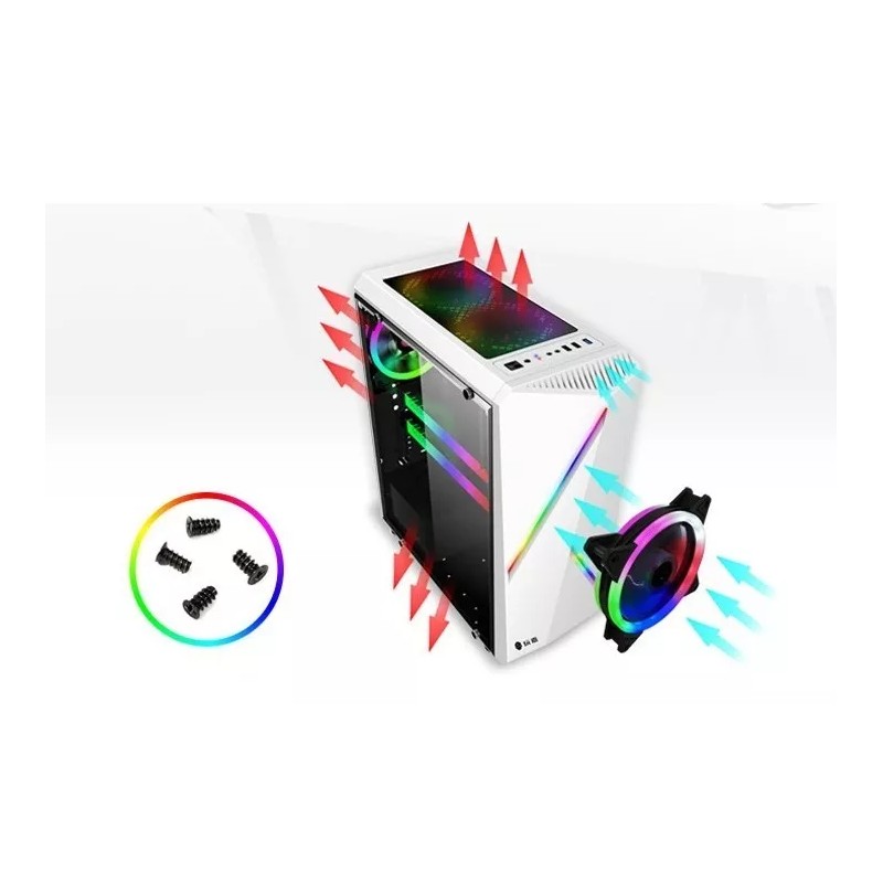 Wnatn Kit De 3 Ventiladores Pc,120mm 1200rpm Disipador Rgb