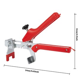 Tiling Locator Levelling System, Xiuyer Tile Levelling Pliers, Tile Locator Floor Pliers, Floor Pliers, Ceramic Tiles, Installation Tools, Red