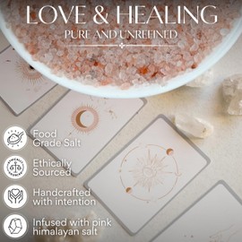 Pink Himalayan Salt for Love, Self-Care, and Healing Rituals – Himalayan Pink Salt Ideal for Baths, Spells, and Circle Casting – 5 Oz Bag, Witches & Wiccan