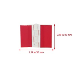 WHYHKJ 15PCS 25x35mm Acrylic Hinge Self-Adhesive Acrylic Hinge Plastic Continuous Piano Hinge for DIY Drawer Cabinet Furniture Display Stand