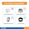 (Pack of 10) Topaipe 3/4 Inch PEX Poly Crimp Coupling,