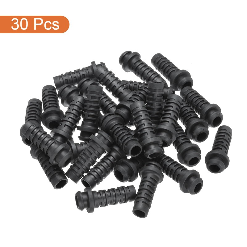sourcing map 30pcs 8mm Strain Relief Cord Connector Cable Bushing
