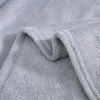 BYNZZUR Fleece Bed Blankets Queen Size Grey - Soft Lightweight