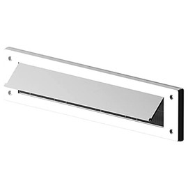 Merriway BH05982 StormSeal Letter Mail Box Brush Cover Draught Excluder with Flap for Internal or External Use, 343 x 80mm (13.1/2 inch x 3.1/8 inch) -White Wigwam Garden Bamboo Cane Grip-Pack of 4