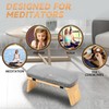 Estleys Meditation Bench, Bamboo Meditation Stool, Folding Kneeling Meditation Bench,