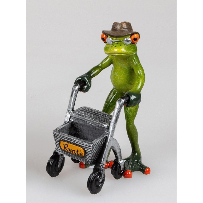 Formano Frog Pensioner Light Green, Approx. 16 cm