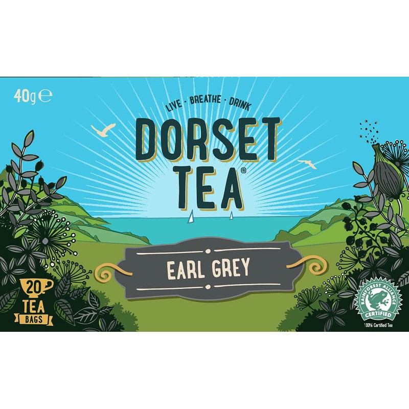 Dorset Tea Earl Grey Tea Bags 4 Boxes x 20
