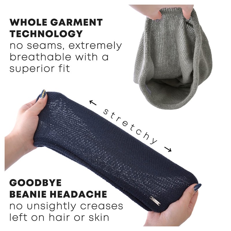 CHARM Men Slouchy Silk Beanie Hat - Women Slouch Chemo