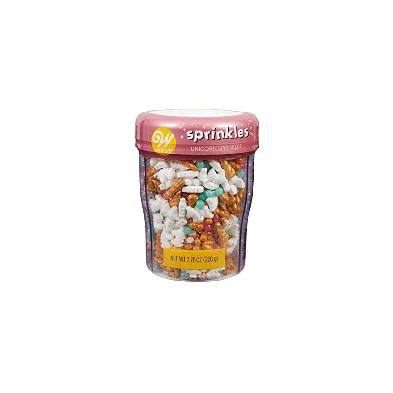 3-Cell Unicorn Sprinkles Mix with Turning Lid, 7.76 oz.