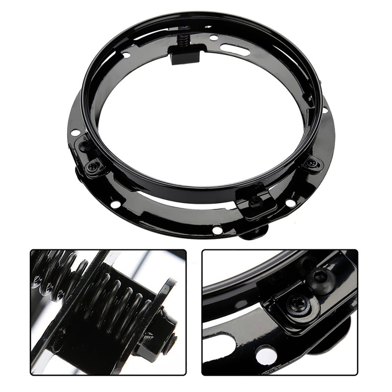 NDNCZDHC Headlight Mounting Brackets, 7 Inch Car Headlight Round Ring