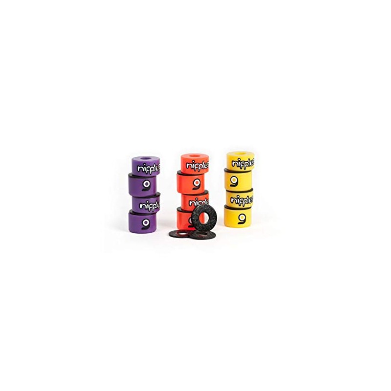Orangatang Nipples Longboard Skateboard Truck Bushings (Set of 4) (Yellow)