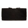 JNB Faux Microsuede Clutch With Bow,Black36