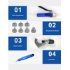AMZCNC Hydraulic Tube Expander Compact Swaging Tool Kit with Tube