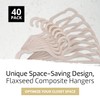Higher Hangers BioHangers, Sustainable Flaxseed Space Saving Clothes Hangers, Premium