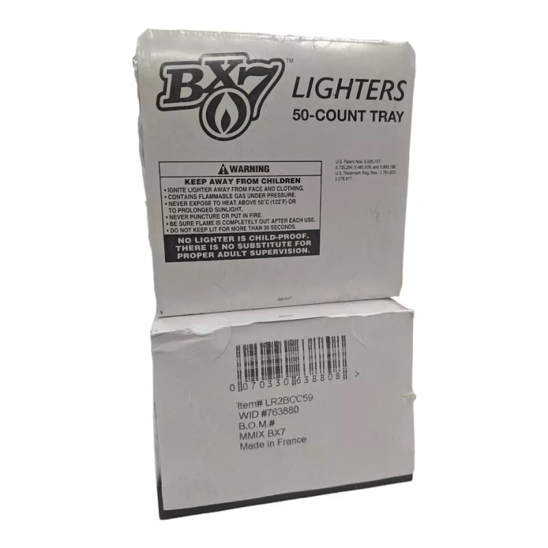 BX7 Lot of 2 - BX7 50 Count Lighters Tray