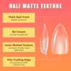 NIQZOPA Medium Almond Fake Nail Tips, Half Matte Acrylic Pre