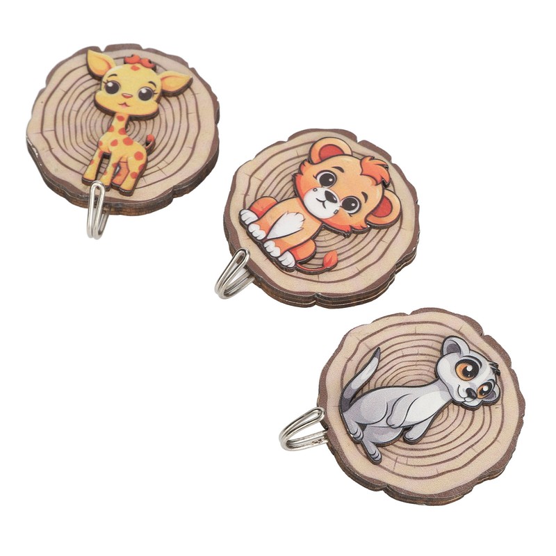 Children Cartoon Clothes Hook No Drilling Lovely Self Adhesive Kids