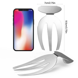 JENNIMER 2pcs Stainless Steel Salad Rack, Professional Business Salad Servers, Lightweight and Durable, No Fear of High Temperatures, Easy to Clean, Dishwasher Safe