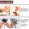 24 Inch Ceiling Fan Downrod, 1" Diameter Matte Black Ceiling