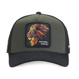 Mens Womens Mens Trucker Cap Mystik Lion Adjustable Original, khaki
