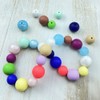 Silicone Beads, 70pcs 12mm Silicone Beads for Keychain Making Bulk
