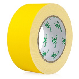 BOMEI PACK 1 Pack Yellow Gaffer Tape 2inch x 30yds, Matte Non-Reflective No Residue Hand Tear Self-Adhesive Gaffer Tape for Cable, Stage, Photo Studio, Painters and Pro Duct Repair Value Pack