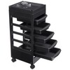 Beauty Salon Trolley Cart, Plastic Salon Rolling Cart for Stylist