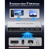 USB 3.0 Switch for 2 Computers, Sharing 4 USB-A &