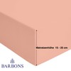 BARBONS Fitted Sheet 90 x 200 cm - 100% Cotton