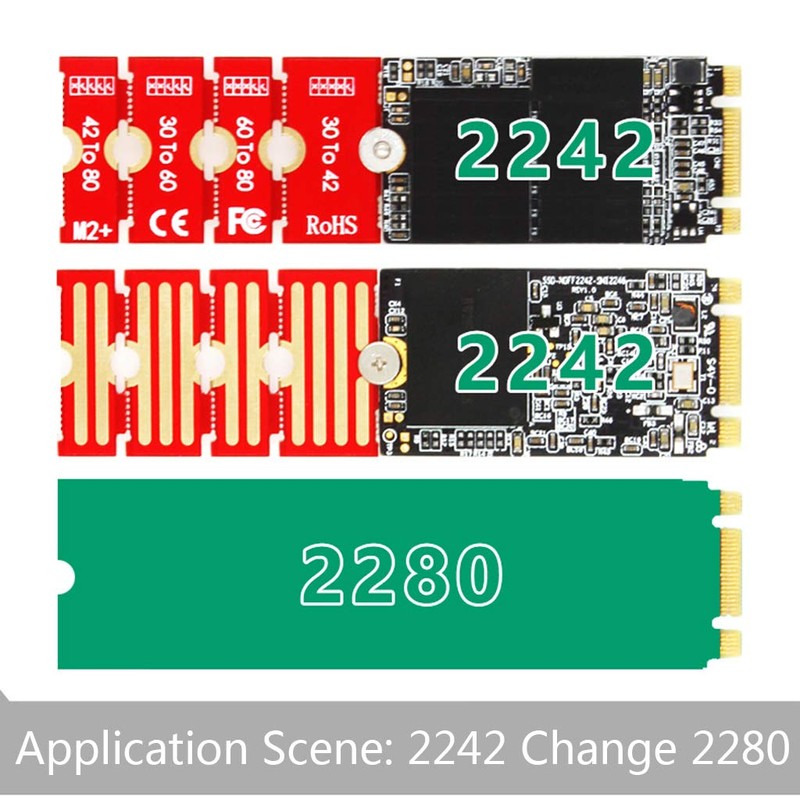 RingBuu - Extended Bracket, M2 M2PLUS NGFF NVME M.2 Extended