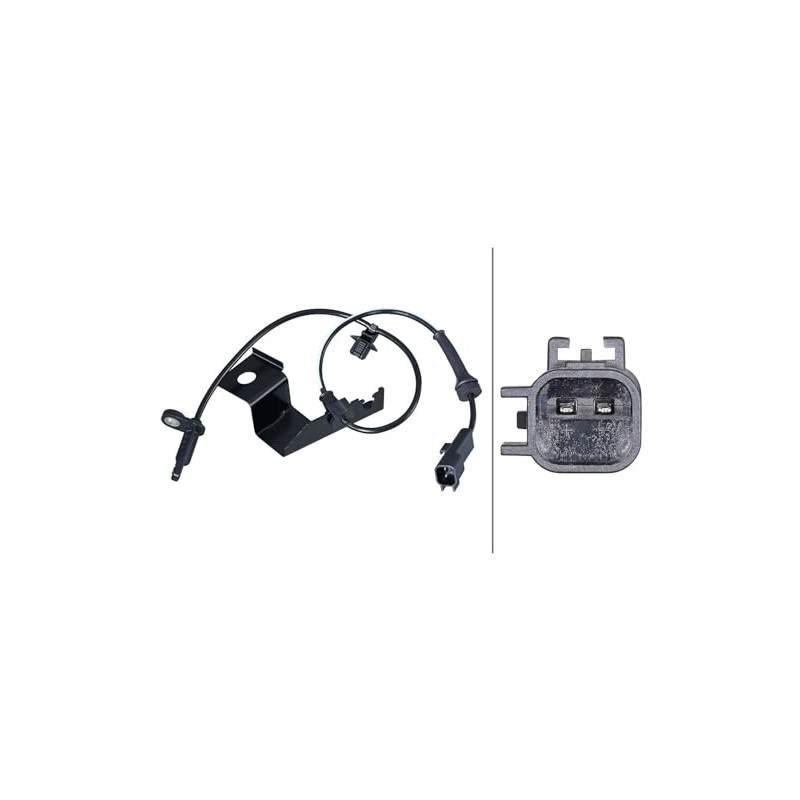HELLA 6PU 358 217-351 Sensor Wheel Speed 2-Pin Cable 521