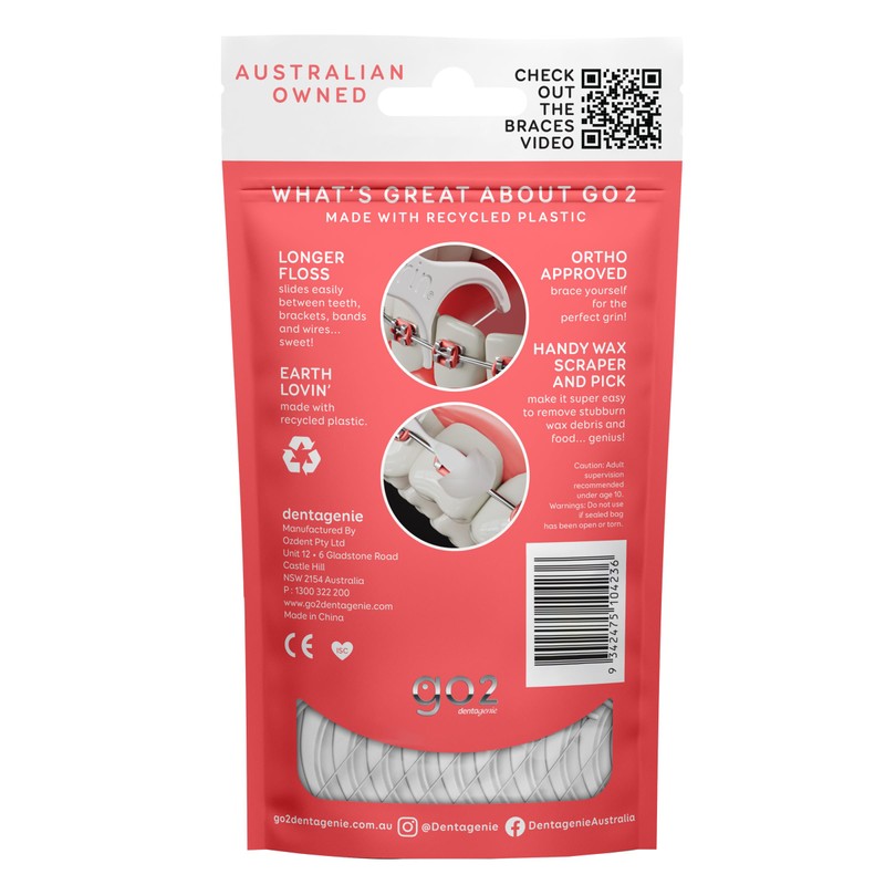 GO2 Dentagenie Braces Flossers 36pk.