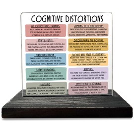 Mental Health Therapy Office Motivational Decor Gifts for Women Men Employees Coworkers School Psychologist Counselor Negative Thoughts Healthy Self Anxiety Decorative Signs Plaques GXX65