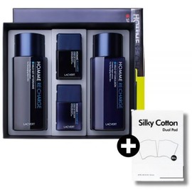 LG Household & Health Care 라끄베르 남자 남성 화장품 스킨로션 옴므 라차지 2종 기획 세트 Lacquever Men's Skincare Lotion Homme Recharge 2-Set Gift Set