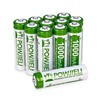 POWJIELI POWJIELI Ni-MH Rechargeable AA Batteries,1.2V 1000mAh High Capacity Pre-Charged