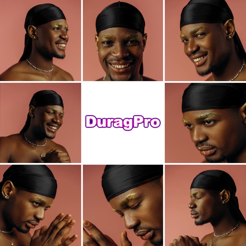 DuragPro - Trapo de seda para hombres y mujeres, satén